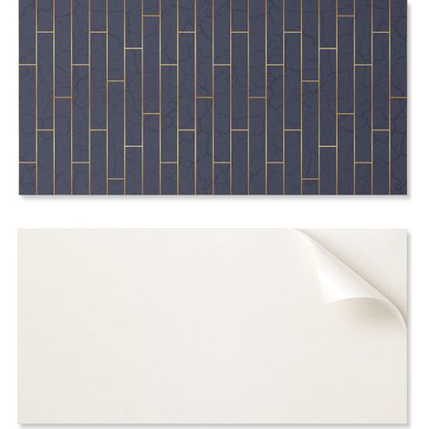 Panel decorativo de vinilo para pared con estampado de 120x60 cm con textura de pared de ladrillo.