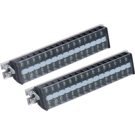 2PCS Bornier de Fil, 660V 20A Bloc de Barrière de Fil Rail Câblage Bornier Coque Isolée pour Éclairage de Pont (1/5)
