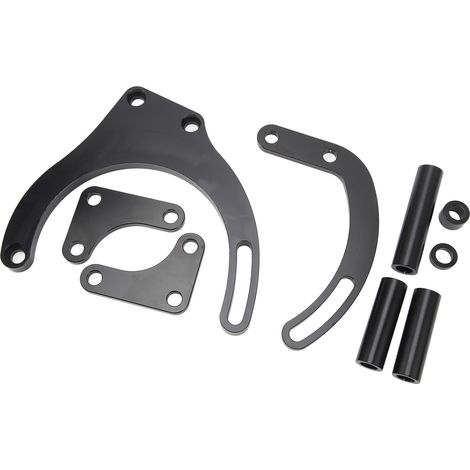 Support de montage de pompe de direction assistée robuste et fiable, kit de remplacement pour moteurs Chevy Big Block BBC, noir (1/5)