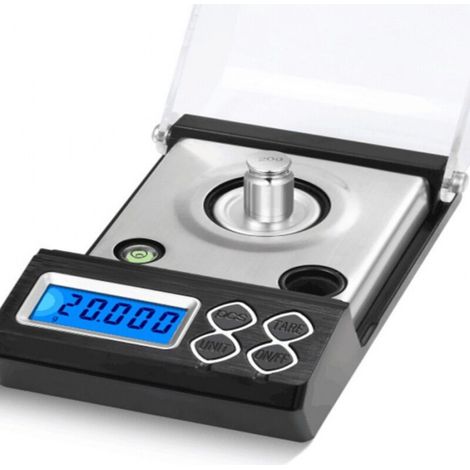 Tragbare elektronische Waage, hochpräzise 50g/0,001g-Skala für Goldschmuck. (1/2)