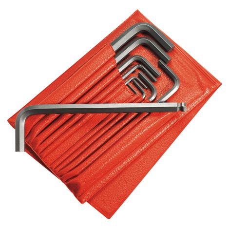 Facom – Jeu de 13 clés mâles longues 6 pans 3 à 19mm – Acier au silicium – Trousse de rangement pour accès facile – Outils professionnels (1/5)