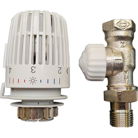 Heimeier Thermostatventil-Set V-Exact II 1/2 Durchgang Heizkörperthermostat