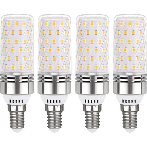Lampadina LED E14 da 16W, luce bianca neutra 4000K, 1450LM, equivalente a una lampadina alogena da 100W, angolo di emissione 360°, alimentazione 220V AC, lampadina LED neutra E14 per plafoniera, non d (1/4)