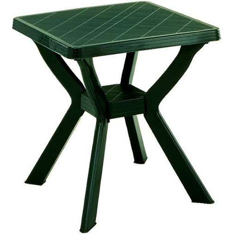 Tavolo in Resina Verde Progarden Reno 70x70 cm per Esterni e Giardino