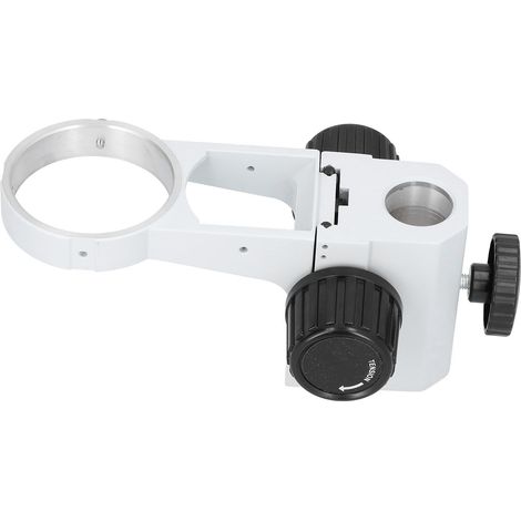 Support de mise au point réglable pour microscope trinoculaire binoculaire stéréo (diamètre de la colonne : 32 mm), diamètre de la colonne : 76 mm (1/5)