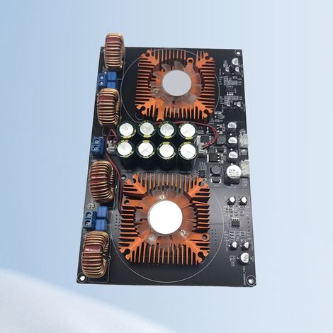 Carte d'amplificateur de puissance numérique Classe D 2.0 canaux, module d'amplificateur à refroidissement par air, double puce 600 W + 600 W YJ TPA3255 (1/5)