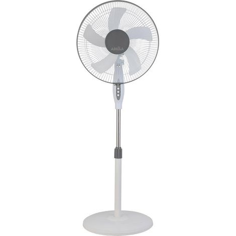 [GEBRAUCHT] FABRILAMP AKUNADECOR Bodenventilator De Belmonte Modell Weiß/Grau 5-stufig verstellbar feststehend und drehbar
