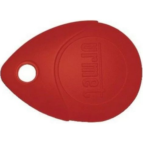 Urmet MEMOPROX - Llave de proximidad Mifare 13,56 Mhz ROJA con ojal metálico