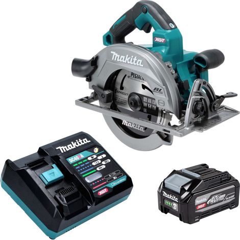 Segatrice circolare a batteria Makita HS 003 GU101 40 V max. 190 mm Brushless + 1 batteria da 4,0 Ah + caricabatterie (1/5)