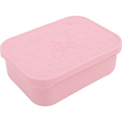 Boîte à lunch en acier inoxydable de 850 ml, étanche, avec séparateur amovible, idéale pour les pique-niques à l'école et au bureau, rose. (1/5)