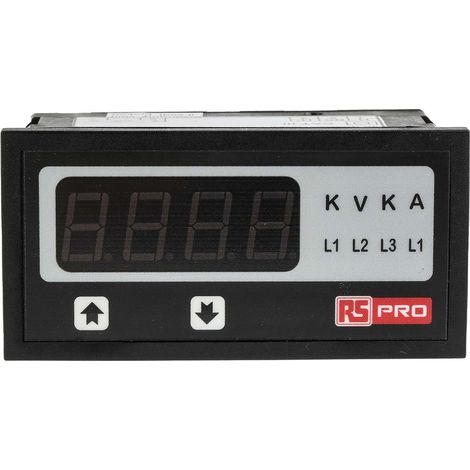 Ampèremètre numérique V c.a. RS PRO, 43.5mm x 92mm ( Prix pour 1 ) (1/3)