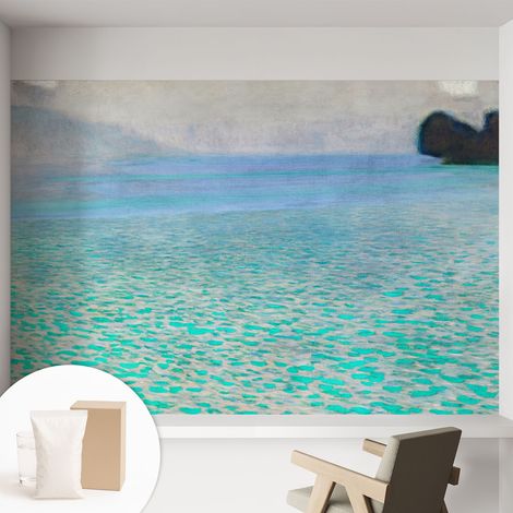 Papier peint intissé décoratif avec motifs pour salon et chambre a motif - Colle incluse gratuite Eau turquoise 152x104 cm (1/5)