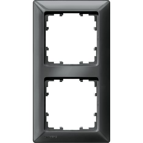 Siemens Rahmen 2fach DELTA line, carbonmetallic 5TG2552-6 (1/2)