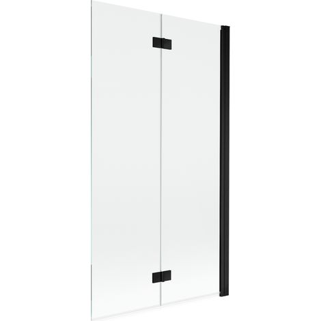 Mexen Mist Duschabtrennung, 2-flügelig rechts 100 x 150 cm, transparent, schwarz - 8A9-100-002-70-00-P (1/5)