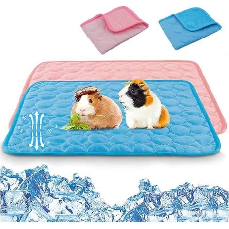 Tapis de Refroidissement - Non spécifié - 2Pcs - Bleu et Rose - Pour Lapin - Lavable et Réutilisable (1/4)