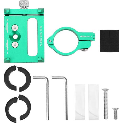 Support de téléphone universel en alliage d'aluminium G‑85 pour moto et vélo, support de navigation vert (1/5)