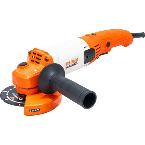 Meuleuse d’angle électrique RA1100V 1000W, disque 125 mm, vitesse variable 3000-11000 tr/min, blocage interrupteur, outil polyvalent pour coupe et meulage métal, béton, pierre, bois (1/5)