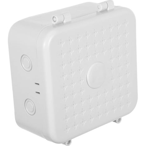 CCYKXA Kabelmanagementbox für Überwachungskameras, 6,4 x 12,8 x 14 cm, weißer Kunststoff, Kabelorganizer und Aufbewahrungsbox für Stromkabel, Schutz