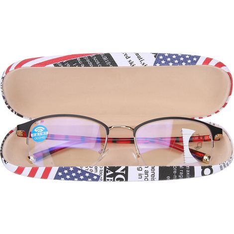 Lunettes de lecture zoom, lunettes de lecture anti-lumière bleue, lunettes unisexes pour seniors (+100) (1/5)