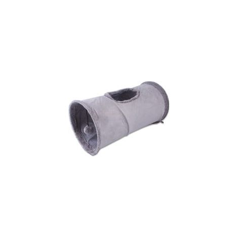 Tunnel de jeu pliable pour chat, animal de compagnie, chien, gris foncé –