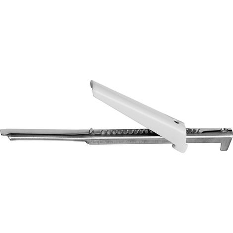 Premier Housewares Bygone Chrome Jar Opener with White Handle (1/3)
