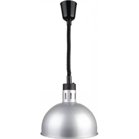 Lampe chauffante rétractable acier finition métal brossé 250 W, 220 V - MONO (1/3)