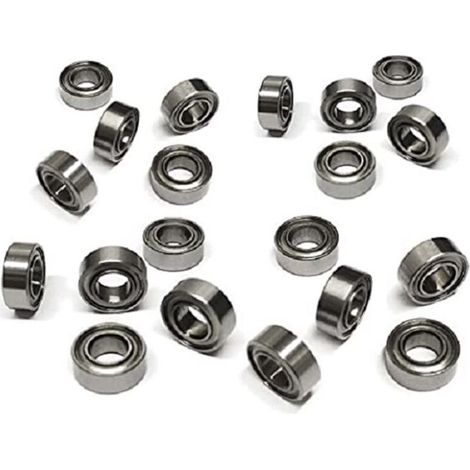 Lot de 20 roulements MR84ZZ à billes en acier de 4 mm x 8 mm x 3 mm (1/5)
