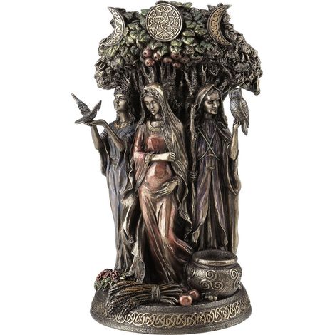 Signes Grimalt Figurines en bronze Figure triple celta bronze gris 14x14x26cm 25229