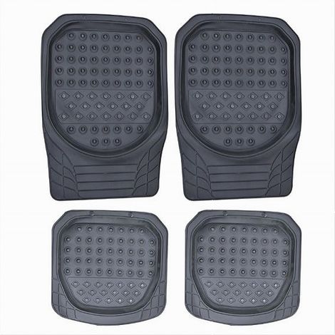 Trade Shop - Copy Of Alfombra De Coche Universal Pvc Turbo Impresión Esteras 4 Piezas Maxtech Esteras-05 - (1/2)