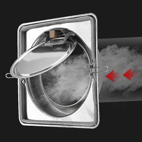 Clapet anti-retour pour conduit rond 100-180 mm, ventilateur unidirectionnel, grille de ventilation de cuisine (1/5)