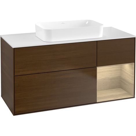 Villeroy & Boch F711PCGN Meuble sous-lavabo Finion F71 (1/2)