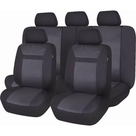 Fundas universales para asientos de coche - Juego negro (1/5)