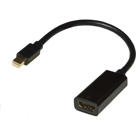 Adattatore Mini Displayport Maschio a Hdmi 2.0 Femmina Contatti Dorati 4Kx2K 60hz Hdr Rgb 4:4:4