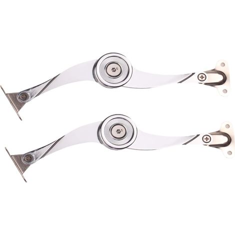 Support de Couvercle Charnière, Tiberham Ascenseur Support Charnière, Couvercle Lift Up Stay Tampon Amortisseur pour Meuble Porte d'armoire de Cuisine Placard Boîte à Jouets (Lot de 2) (1/5)