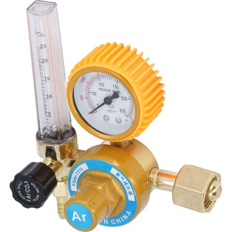Détendeur d'argon 0-3500 psi en alliage d'aluminium avec débitmètre pour soudage TIG, régulateur de pression de gaz argon (1/5)