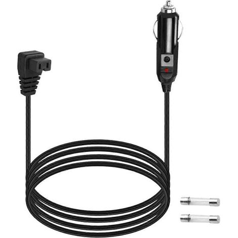 Câble d'alimentation 12 V pour réfrigérateur de voiture, 2 m, avec adaptateur (sans interrupteur). (1/5)