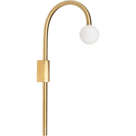 Applique murale dorée boule verre blanc LED 2W Enigma (1/4)