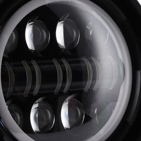 Modifizierter 7-Zoll-LED-Scheinwerfer für Retro-Motorräder mit Tagfahrlicht (Verkäufer kann mich für ein Video per Privatnachricht kontaktieren). (1/5)