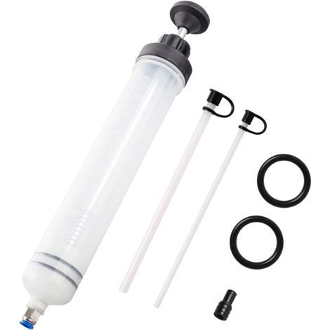 Oil Syringe 500mL Oil Suction Syringe-Transfer Pump,Brake Fluid Syringe with Extension Tube-Draining Syringe Hand Pump (1/5)