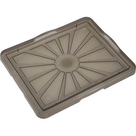 Tapa para caja de almacenaje 35 x 27, gris translúcido (1/5)