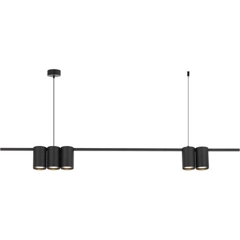 Lampada a sospensione (striscia) GENESIS BLACK 5xGU10