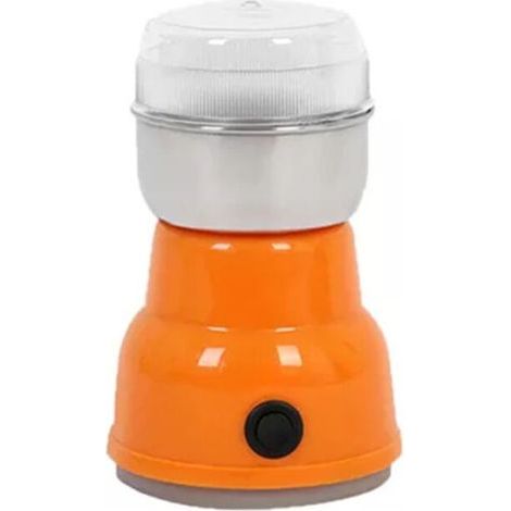 Multifonction Smash Machine electrique Cereales Moulin a Grain Moulin epices Herbes Pulverisateur Machine De Meulage Outil En Acier Inoxydable electrique Moulin a Cafe Pour La Maison,modele:Jaune (1/5)