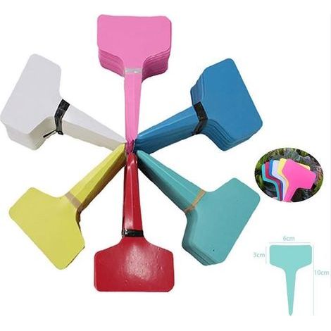 Waterproof Plastic Garden Labels - Set of 150 - 6 Colors