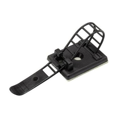 Embase de fixation Plage de Ø du faisceau: 16 mm (max) TRU COMPONENTS WCT-64 1206770 noir 25 pc(s) (1/5)