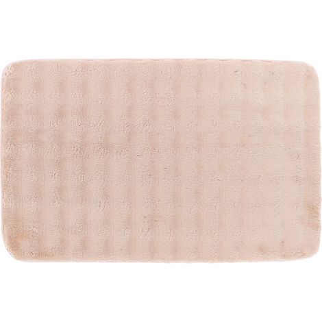 Alfombrita con efecto de piel de animal courchevel 50 x 80 cm - blush - Tendance