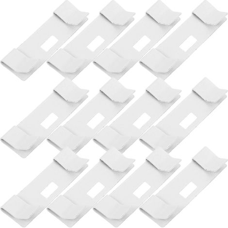 Pattes de réparation blanches pour stores verticaux, clips métalliques de rechange, 12 pièces (1/5)