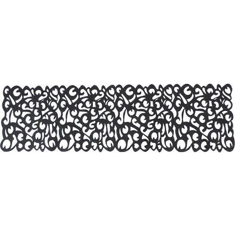 Nappe élégante style nordique, nappe ajourée chic, accessoires de table pour le salon (noir)-10119 cm-Black (1/3)