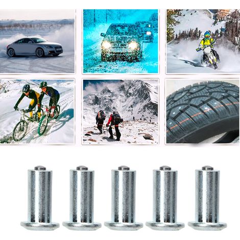 100 clous universels pour pneus de voitures et motos, adaptés aux quads, SSV, chariots élévateurs et véhicules tout-terrain (100 pièces par paquet) (14 mm) JX8-14-1 (1/5)