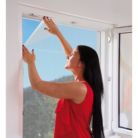 Zanzariera a rete con velcro incluso bianco 130x150 cm EDM 75885 (1/3)