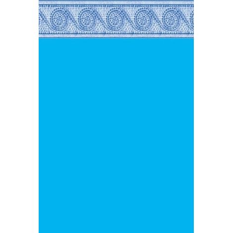 Liner Piscine 75/100 Bleu Foncé Frise Carthage 5.50x3.70m